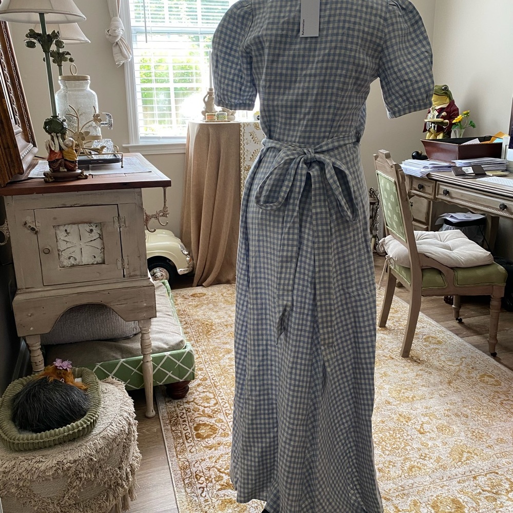 NWT Reformation Linen Dress - Picture 6 of 11